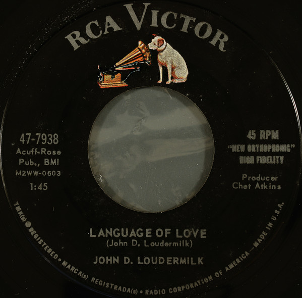 Cover John D. Loudermilk - Language Of Love (7, Roc) Schallplatten Ankauf