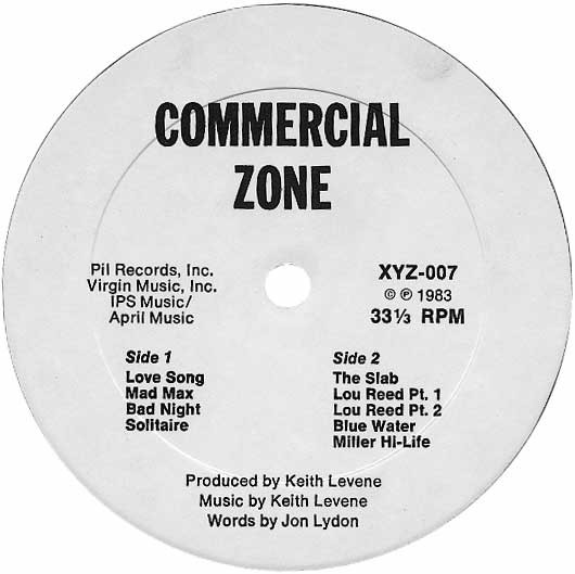 Bild PIL* - Commercial Zone (LP, Unofficial) Schallplatten Ankauf
