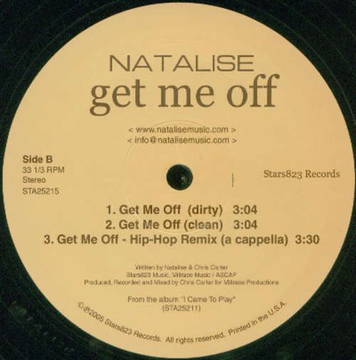 Bild Natalise - Get Me Off (12) Schallplatten Ankauf