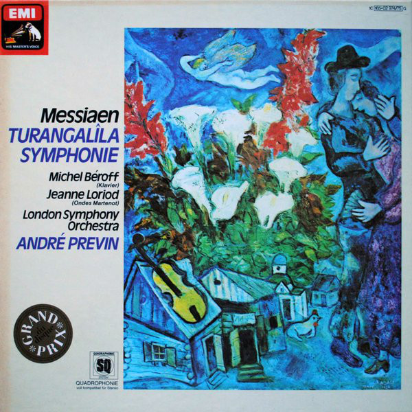 Cover Messiaen* / André Previn - Turangalîla Symphony (2xLP, Quad + Box) Schallplatten Ankauf