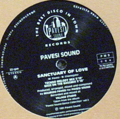 Cover Pavesi Sound - Sanctuary Of Love (12) Schallplatten Ankauf