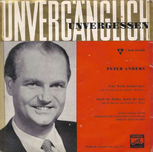 Cover Peter Anders (2) - Peter Anders (7) Schallplatten Ankauf