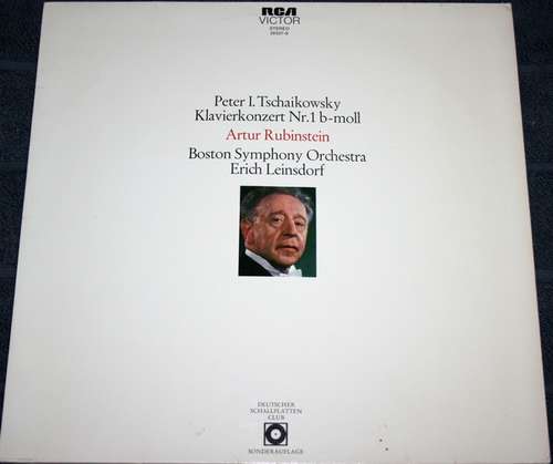 Cover Tschaikowsky* - Arthur Rubinstein, Erich Leinsdorf, Boston Symphony Orchestra - Konzert Für Klavier Und Orchester Nr. 1 B-Moll (LP, Club) Schallplatten Ankauf