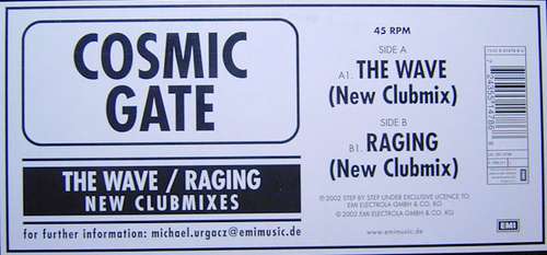 Cover Cosmic Gate - The Wave / Raging (New Clubmixes) (12) Schallplatten Ankauf