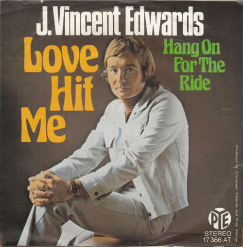 Cover J. Vincent Edwards - Love Hit Me (7, Single) Schallplatten Ankauf
