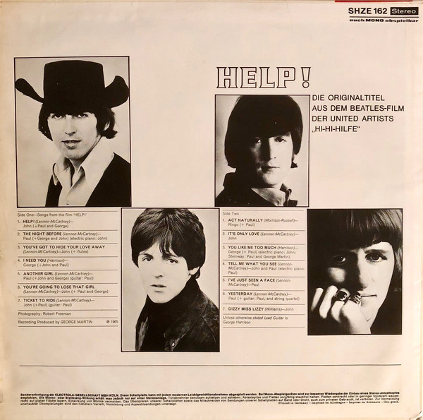 Cover The Beatles - Help! (LP, Album) Schallplatten Ankauf