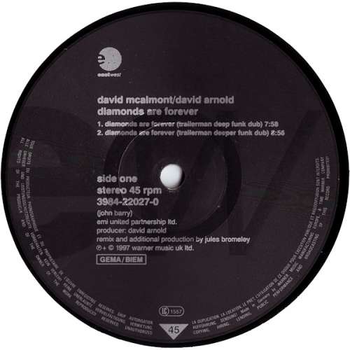 Cover David Arnold - Diamonds Are Forever (12) Schallplatten Ankauf