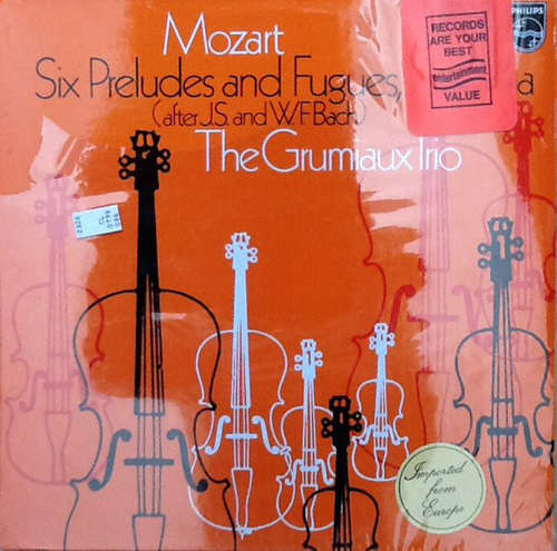 Cover Mozart*, The Grumiaux Trio* - Sechs Präludien und Fugen KV 404a (nach J.S. und W.F. Bach) (LP) Schallplatten Ankauf