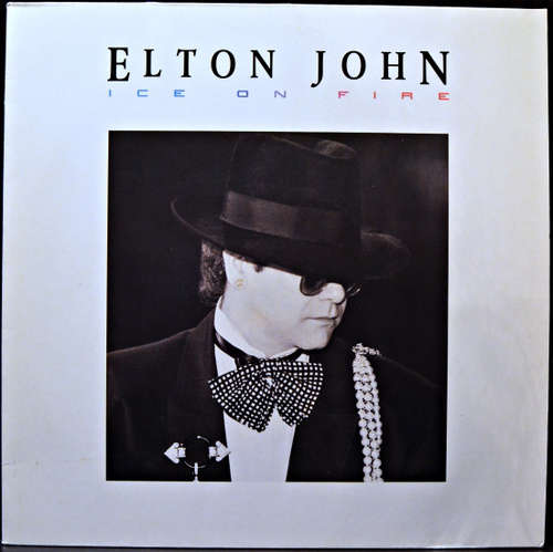 Cover Elton John - Ice On Fire (LP, Album, Clu) Schallplatten Ankauf
