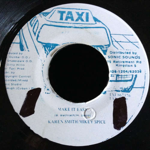 Cover Karen Smith, Mikey Spice, The Taxi Gang - Make It Easy, Easy Yourself (7) Schallplatten Ankauf
