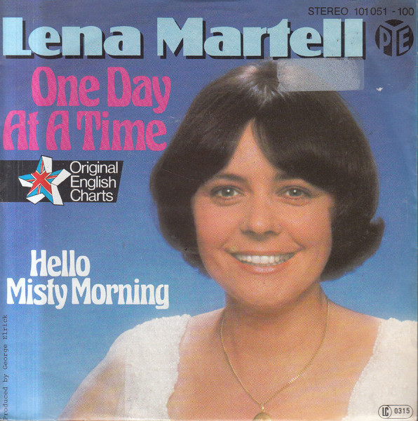 Cover Lena Martell - One Day At A Time (7, Single) Schallplatten Ankauf