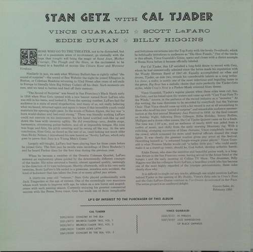 Cover Stan Getz - Stan Getz (LP, Album, RE) Schallplatten Ankauf