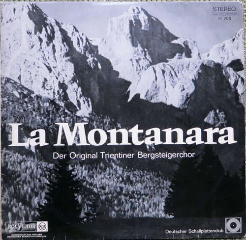 Cover Der Original Trientiner Bergsteigerchor* - La Montanara Das Lied Der Berge (LP, Club) Schallplatten Ankauf