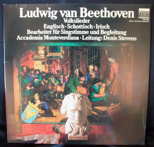 Cover Ludwig Van Beethoven, Accademia Monteverdiana - Volkslieder * Englisch - Schottisch - Irisch (LP, FOC) Schallplatten Ankauf