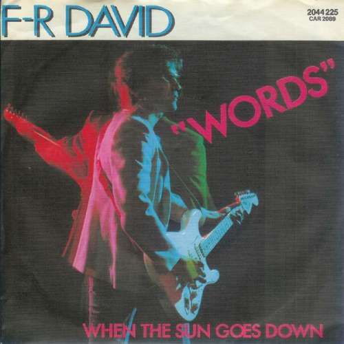 Cover F-R David* - Words (7, Single, Styrene) Schallplatten Ankauf