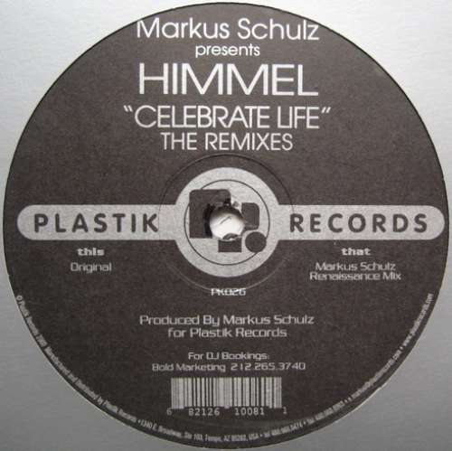 Cover Markus Schulz Presents Himmel - Celebrate Life (The Remixes) (12) Schallplatten Ankauf