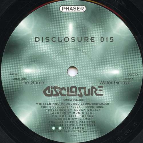 Cover Phaser - The Game / Water Groove (12) Schallplatten Ankauf