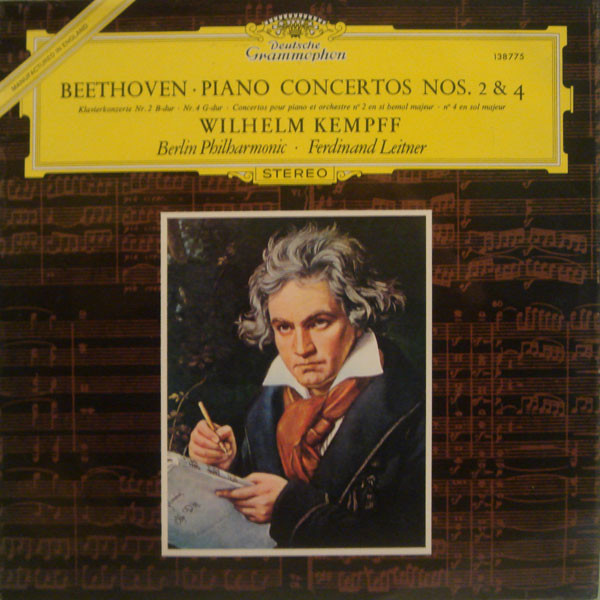 Bild Beethoven* – Wilhelm Kempff · Berliner Philharmoniker · Ferdinand Leitner - Piano Concertos Nos. 2 & 4 (LP, RE) Schallplatten Ankauf