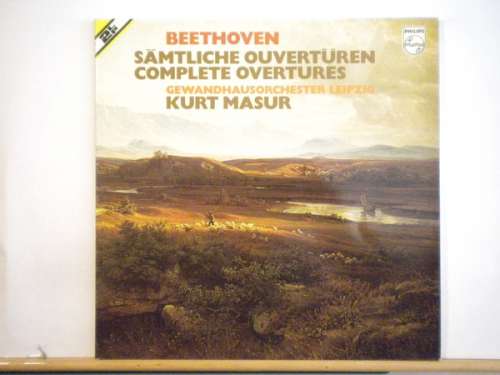 Cover Ludwig van Beethoven, Kurt Masur, Gewandhausorchester Leipzig - Samtliche Overturen - Complete Overtures (2xLP) Schallplatten Ankauf