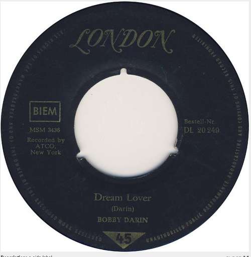 Cover Bobby Darin - Dream Lover (7, Single) Schallplatten Ankauf