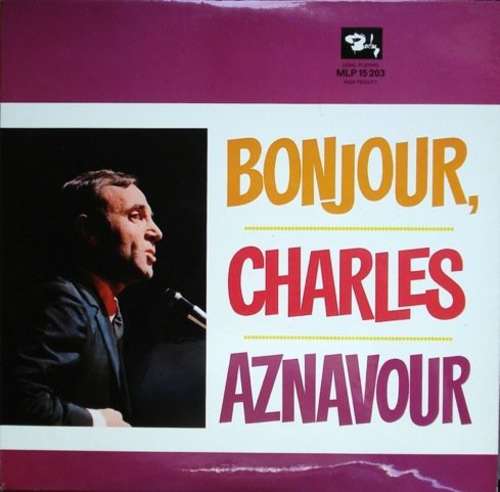 Cover Charles Aznavour - Bonjour, Charles Aznavour (LP, Comp) Schallplatten Ankauf