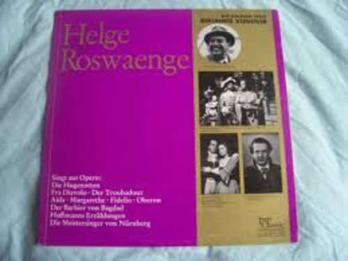 Cover Helge Roswaenge - Helge Roswaenge Singt Aus Opern (LP, Comp) Schallplatten Ankauf
