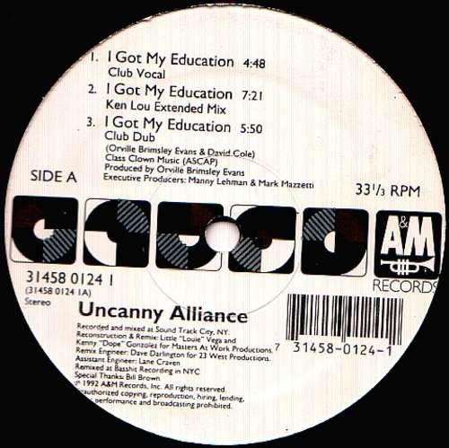Cover Uncanny Alliance - I Got My Education (12) Schallplatten Ankauf