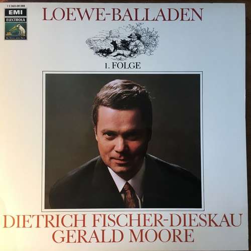 Cover Loewe* - Dietrich Fischer-Dieskau • Gerald Moore - Loewe-Balladen, 1. Folge (LP, Album) Schallplatten Ankauf