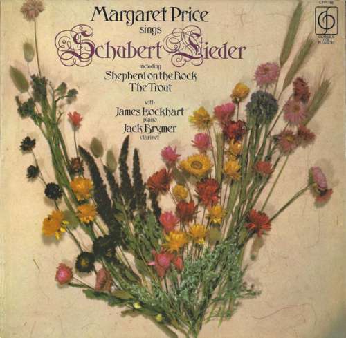 Cover Margaret Price Sings Schubert* With James Lockhart, Jack Brymer - Margaret Price Sings Schubert Lieder (LP) Schallplatten Ankauf
