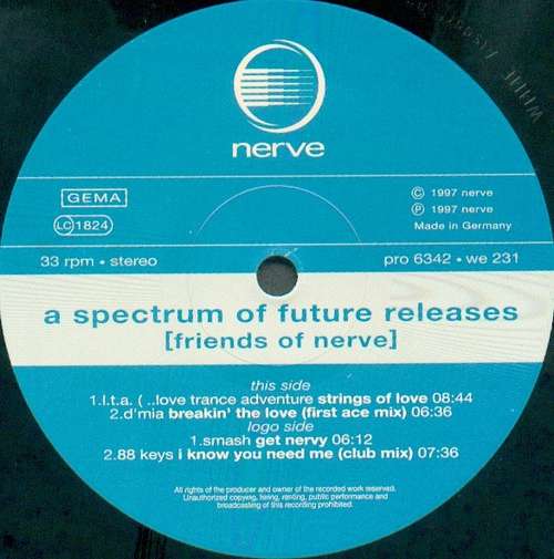 Cover Friends Of Nerve - A Spectrum Of Future Releases Schallplatten Ankauf