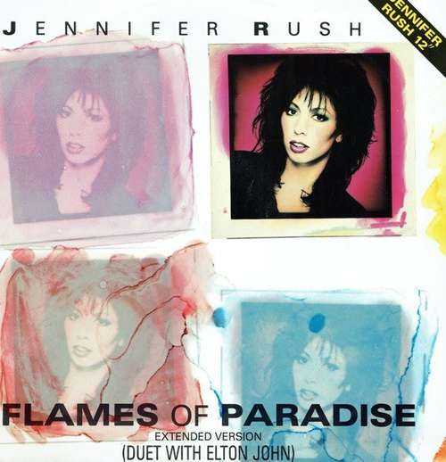 Cover Jennifer Rush Duet With Elton John - Flames Of Paradise (Extended Version) (12, Single) Schallplatten Ankauf