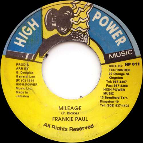 Cover Frankie Paul - Mileage (7) Schallplatten Ankauf