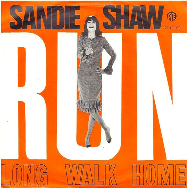 Cover Sandie Shaw - Run (7, Single) Schallplatten Ankauf