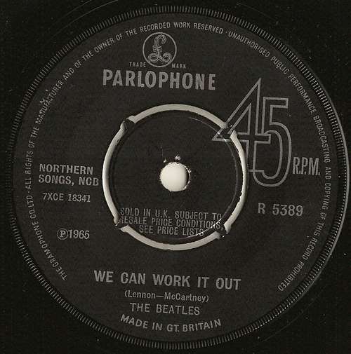 Cover The Beatles - We Can Work It Out / Day Tripper (7, Single, RE) Schallplatten Ankauf