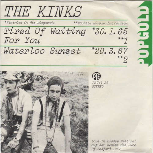 Cover The Kinks - Tired Of Waiting For You / Waterloo Sunset (7, Single) Schallplatten Ankauf