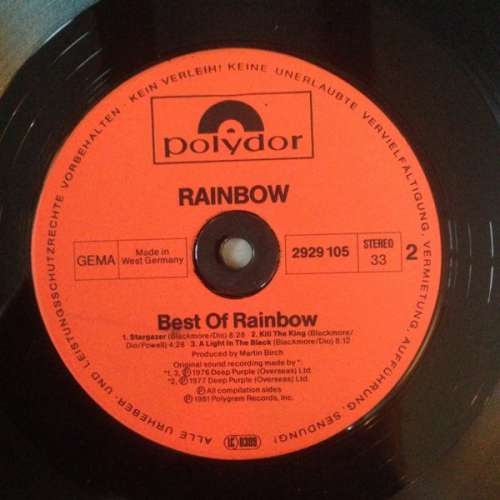 Cover Rainbow - The Best Of Rainbow (2xLP, Comp) Schallplatten Ankauf