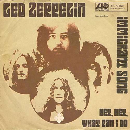 Cover Led Zeppelin - Immigrant Song / Hey, Hey, What Can I Do (7, Single) Schallplatten Ankauf