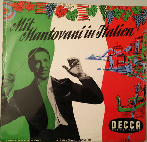 Cover Mantovani And His Orchestra - Mit Mantovani In Italien (10) Schallplatten Ankauf