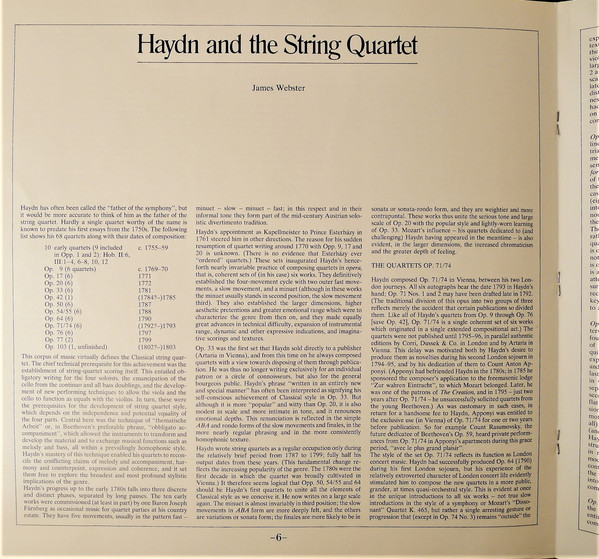 Cover Joseph Haydn - Amadeus-Quartett - Streichquartette - Op.71, Nos.1-3 • Op.74, Nos.1-3 (3xLP + Box) Schallplatten Ankauf