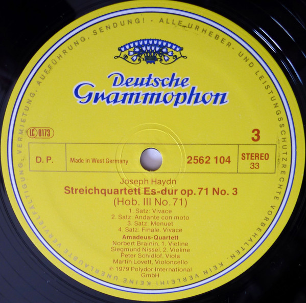 Cover Joseph Haydn - Amadeus-Quartett - Streichquartette - Op.71, Nos.1-3 • Op.74, Nos.1-3 (3xLP + Box) Schallplatten Ankauf