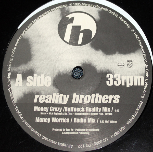 Bild Reality Brothers - Money Crazy (12) Schallplatten Ankauf