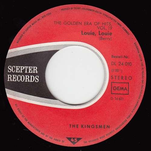 Cover The Kingsmen - Louie, Louie / Something's Got A Hold On Me (7) Schallplatten Ankauf