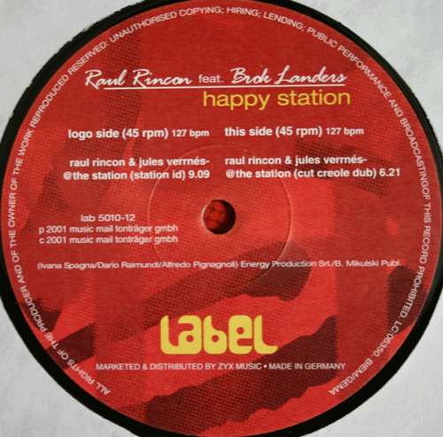 Cover Raul Rincon feat. Brok Landers - Happy Station (12) Schallplatten Ankauf