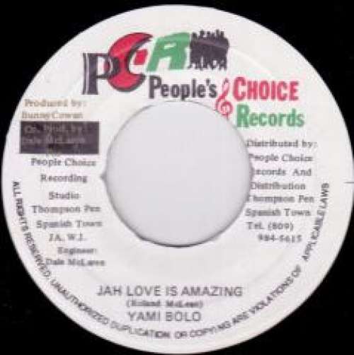 Cover Yami Bolo - Jah Love Is Amazing (7) Schallplatten Ankauf