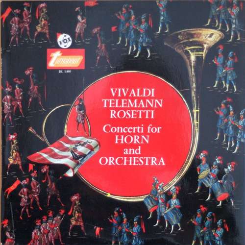 Cover Antonio Vivaldi - Georg Philipp Telemann, Antonio Rosetti - Concerti For Horn And Orchestra (LP, Comp, Mono) Schallplatten Ankauf