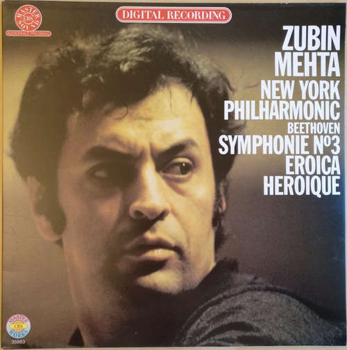 Cover Beethoven*, Zubin Mehta / New York Philharmonic* - Symphonie N°3 Eroica = Héroïque (LP, Gat) Schallplatten Ankauf