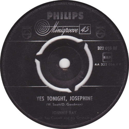 Cover Johnnie Ray - Yes Tonight, Josephine (7, Single) Schallplatten Ankauf