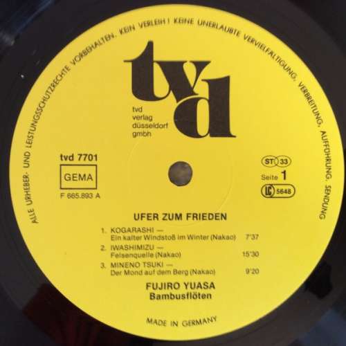 Cover Fujiro Yuasa - Ufer Zum Frieden (LP, Gat) Schallplatten Ankauf