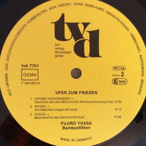 Cover Fujiro Yuasa - Ufer Zum Frieden (LP, Gat) Schallplatten Ankauf