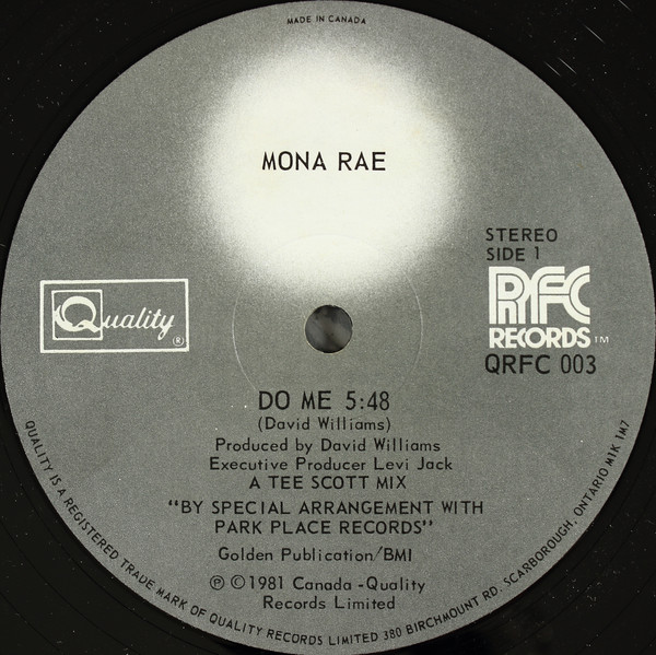 Cover Mona Rae - Do Me (12) Schallplatten Ankauf